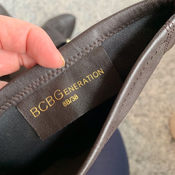 BCBGeneration Brown faux leather stiletto boots - Picture 4 of 8